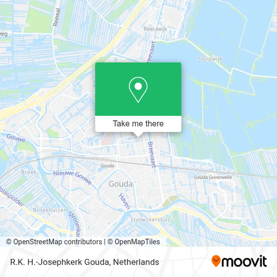 R.K. H.-Josephkerk Gouda map