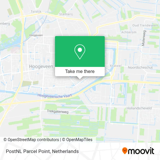 Postnl Pakketpunt map
