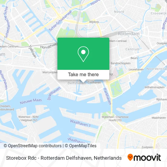 Storebox Rdc - Rotterdam Delfshaven map
