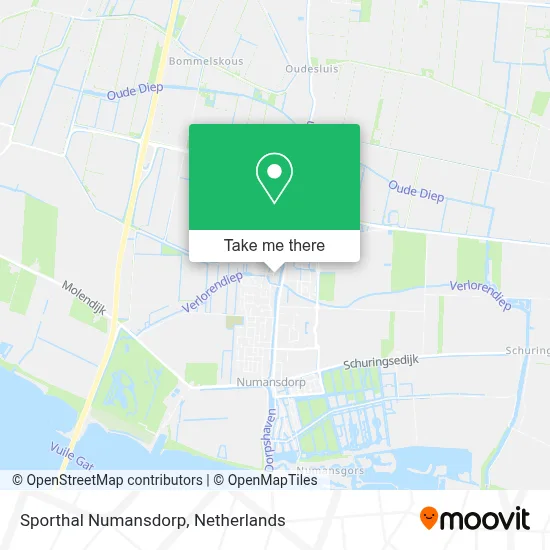 Sporthal Numansdorp map