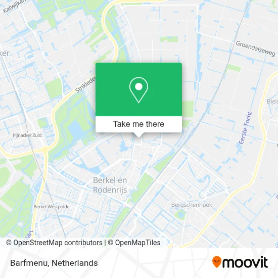 Barfmenu map
