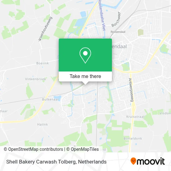 Shell Bakery Carwash Tolberg map