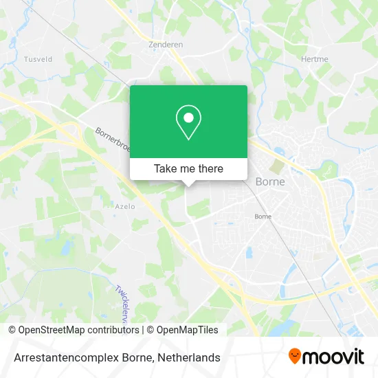 Arrestantencomplex Borne map