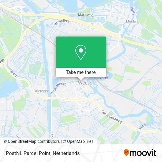 Postnl Pakketpunt map