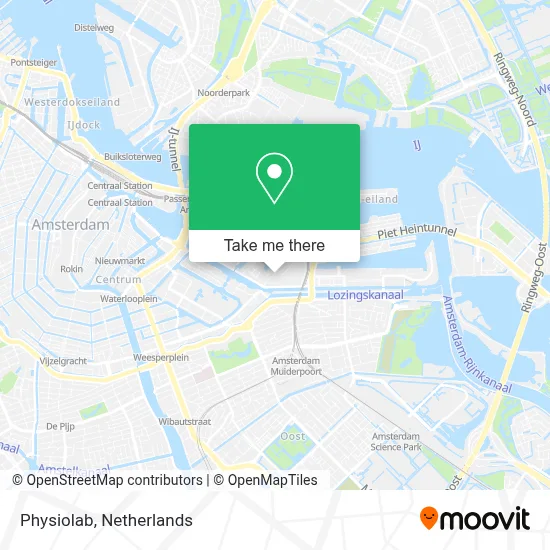 Physiolab map