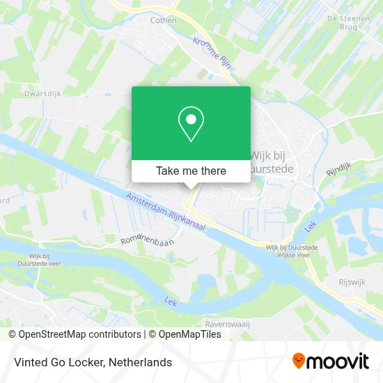 Vinted Go Locker map