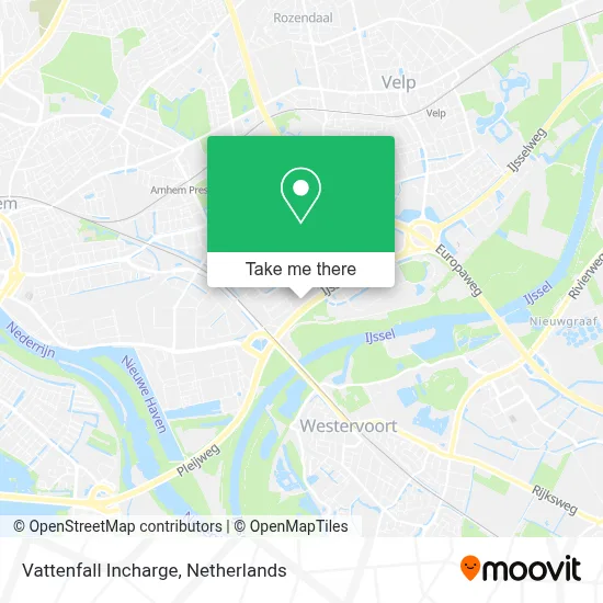Vattenfall Incharge map