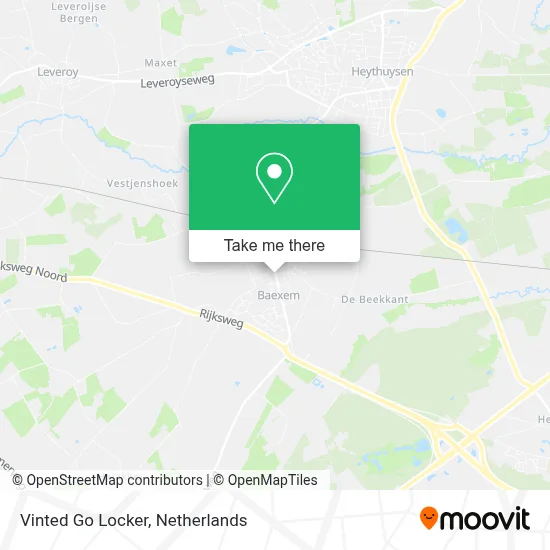 Vinted Go Locker map
