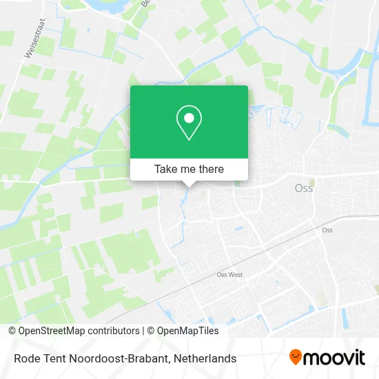 Rode Tent Noordoost-Brabant map