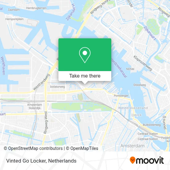 Vinted Go Locker map