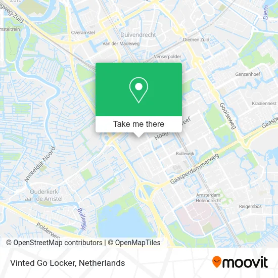Vinted Go Locker map