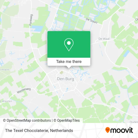 The Texel Chocolaterie map