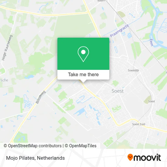 Mojo Pilates map