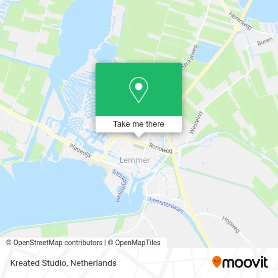 Kreated Studio map