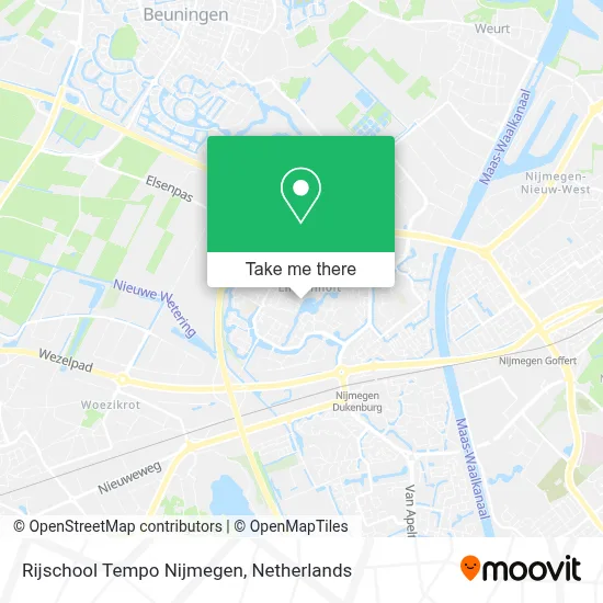 Rijschool Tempo Nijmegen map
