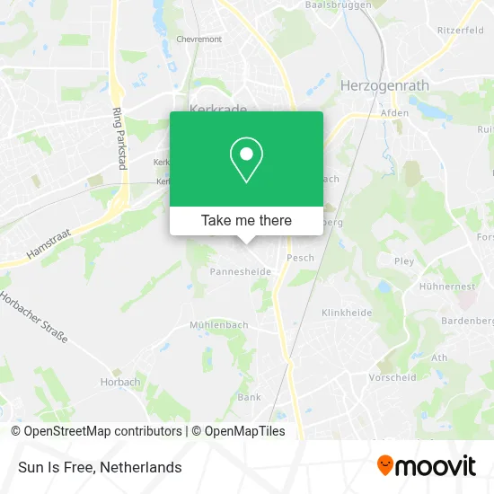 Sun Is Free map