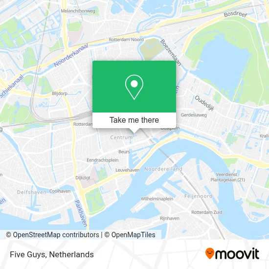 Five Guys map