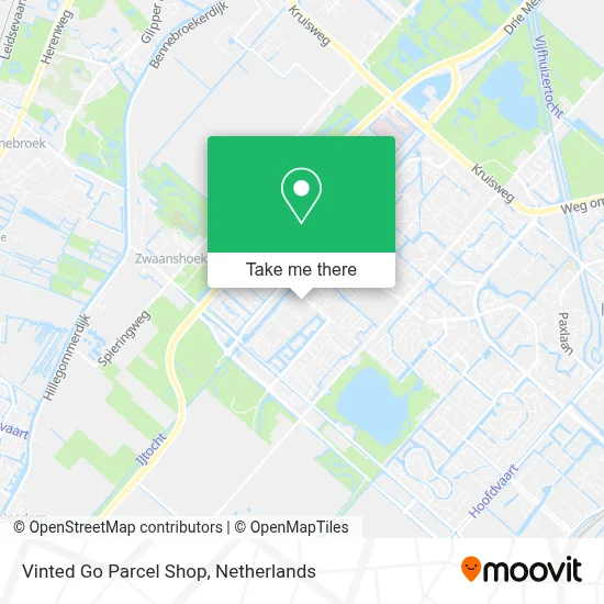 Vinted Go Parcel Shop map
