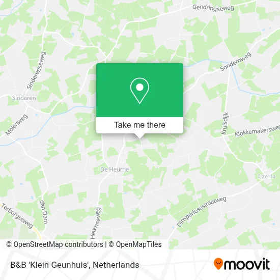 B&B 'Klein Geunhuis' map