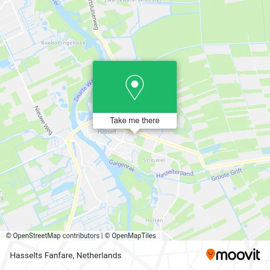 Hasselts Fanfare map