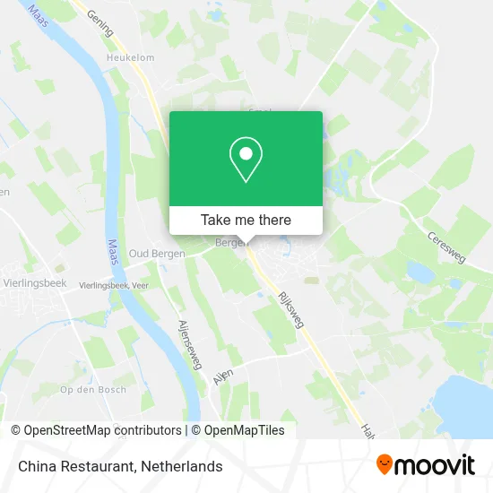 Restaurant China map