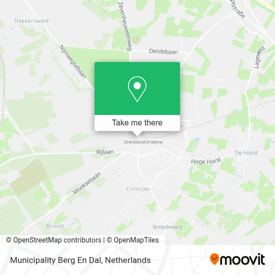 Municipality Berg En Dal map