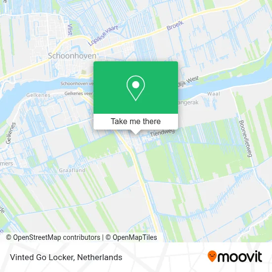Vinted Go Locker map