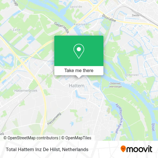 Total Hattem Inz De Hilst map