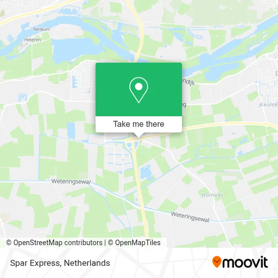Spar Express map