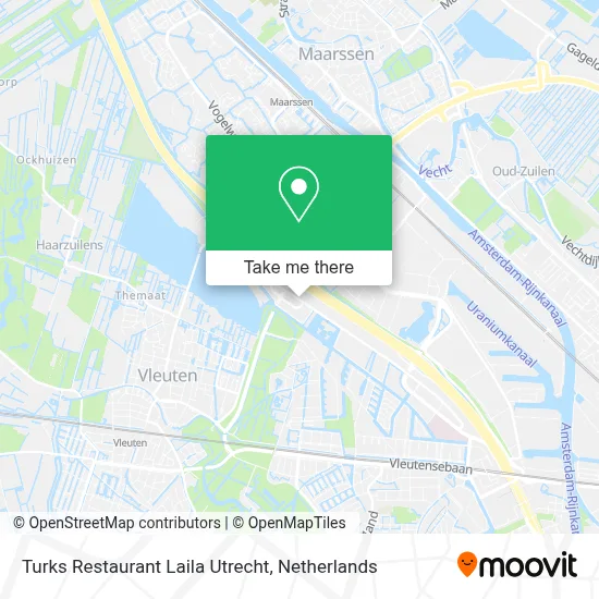 Turks Restaurant Laila Utrecht map