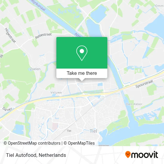 Tiel Autofood map