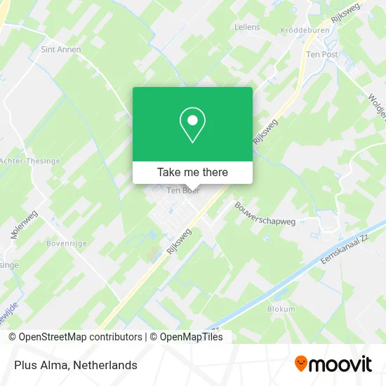 Plus Alma map