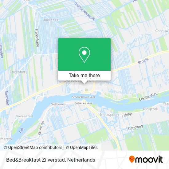 Bed&Breakfast Zilverstad map