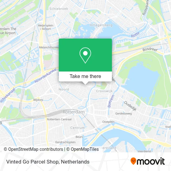 Vinted Go Parcel Shop Karte
