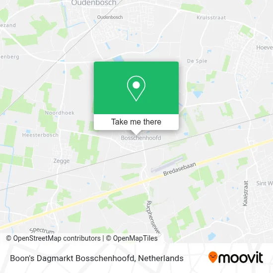 Boon's Dagmarkt Bosschenhoofd map