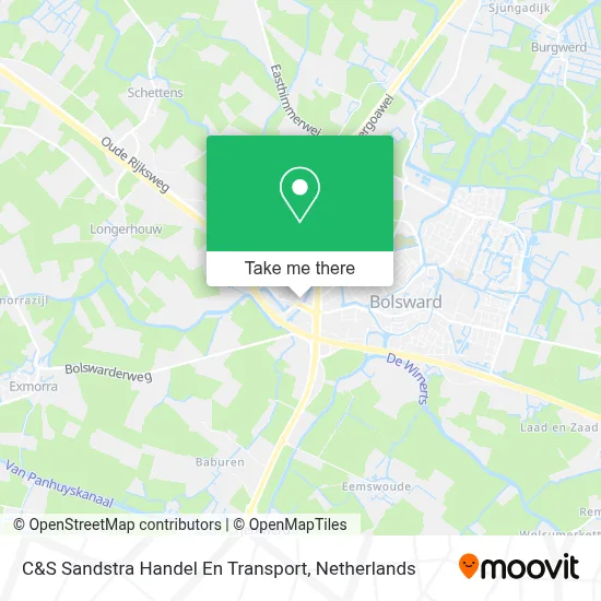 C&S Sandstra Handel En Transport map
