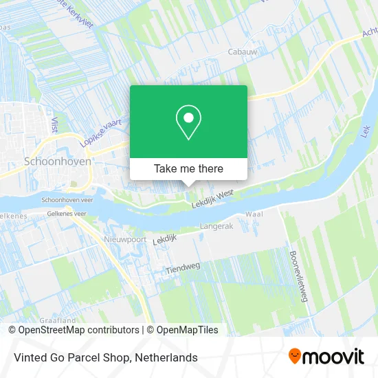 Vinted Go Parcel Shop Karte
