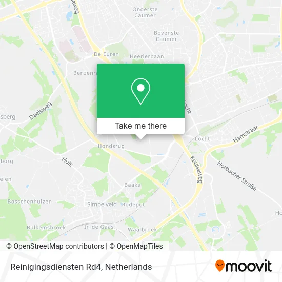 Reinigingsdiensten Rd4 map