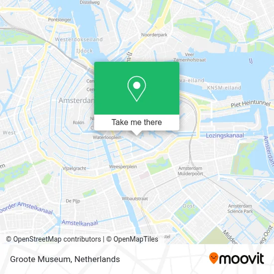 Groote Museum map