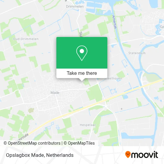 Opslagbox Made map