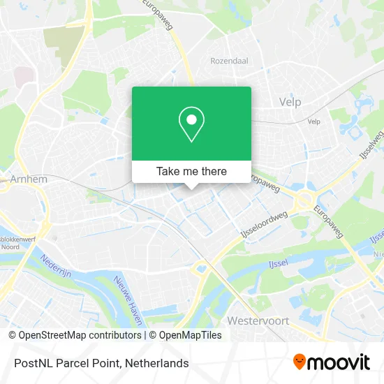 Postnl Pakketpunt map