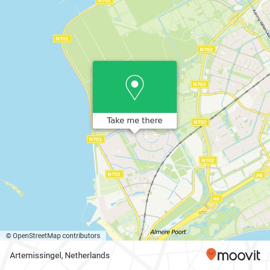 Artemissingel map