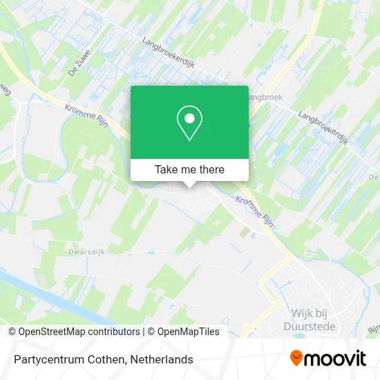Partycentrum Cothen map