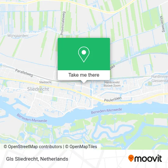 Gls Sliedrecht map
