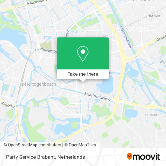 Party Service Brabant map