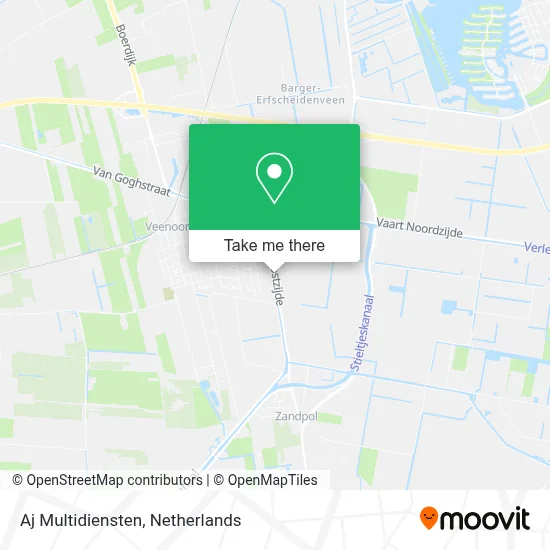 Aj Multidiensten map