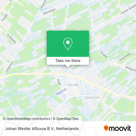 Johan Wester Afbouw B.V. map
