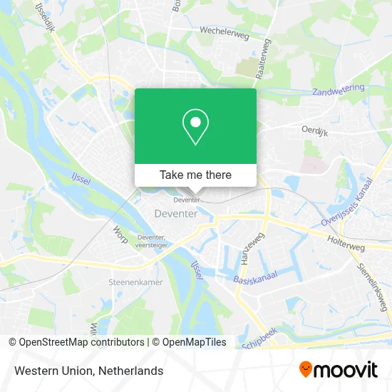 Western Union map