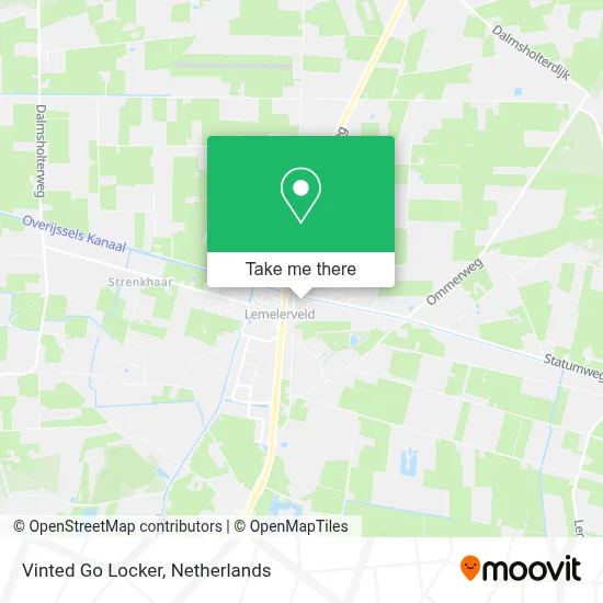 Vinted Go Locker map