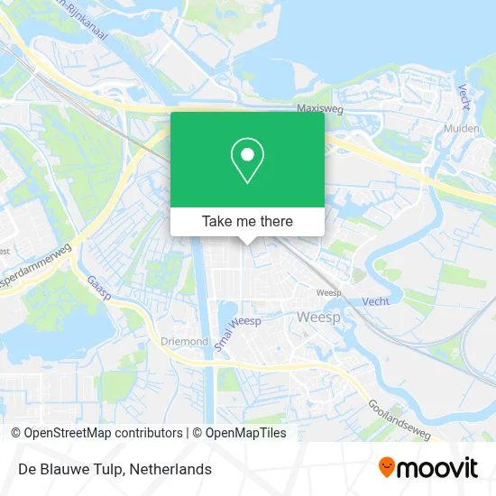 De Blauwe Tulp map